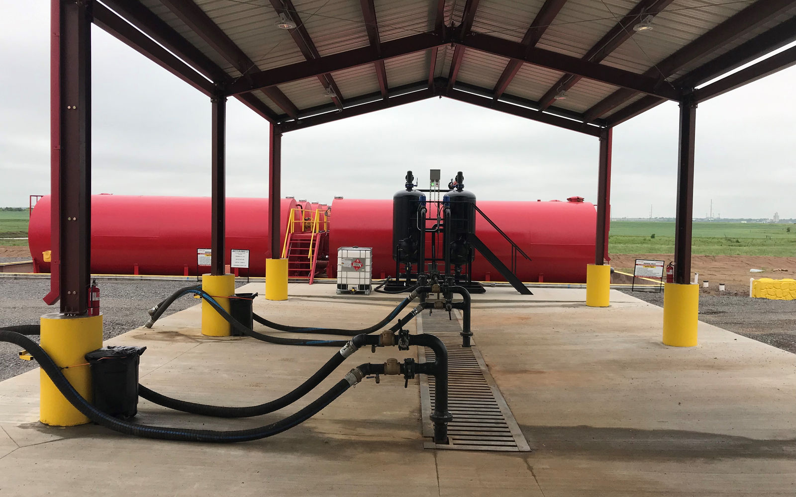 Saltwater disposal equipment